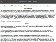 Tablet Screenshot of locustmuseum.com